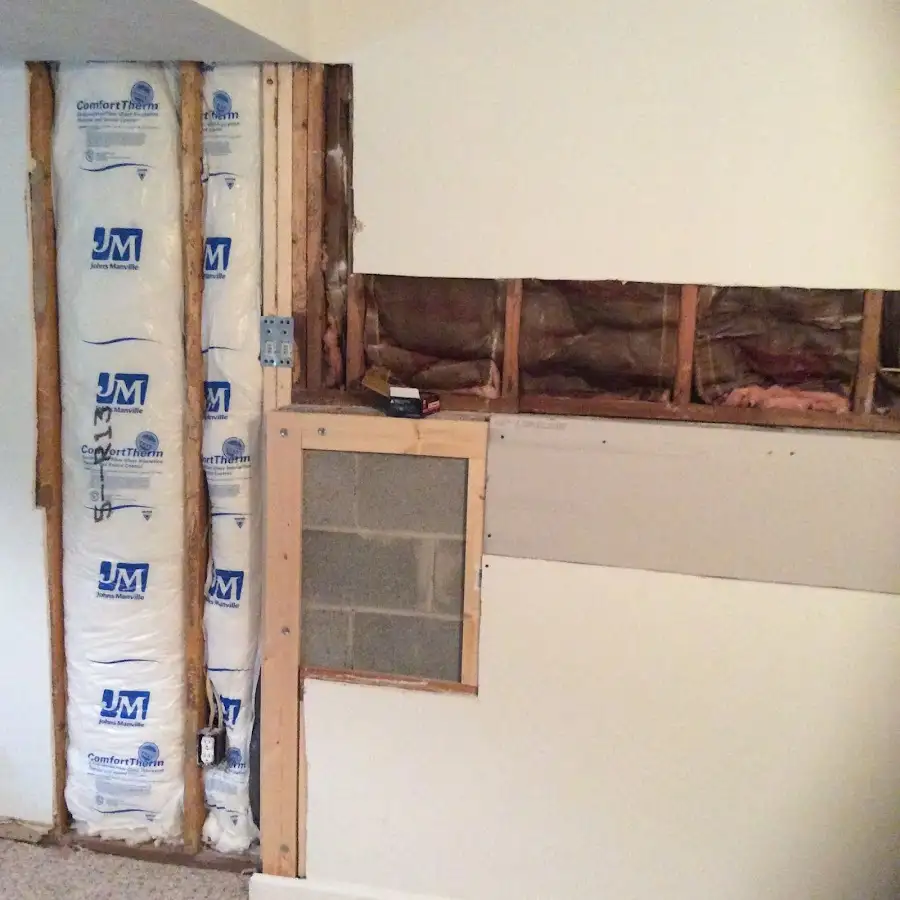 Wall insulation replacement during Structural Drying in Dakota Dunes